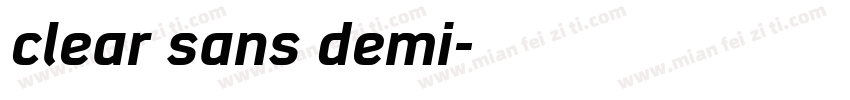 clear sans demi字体转换